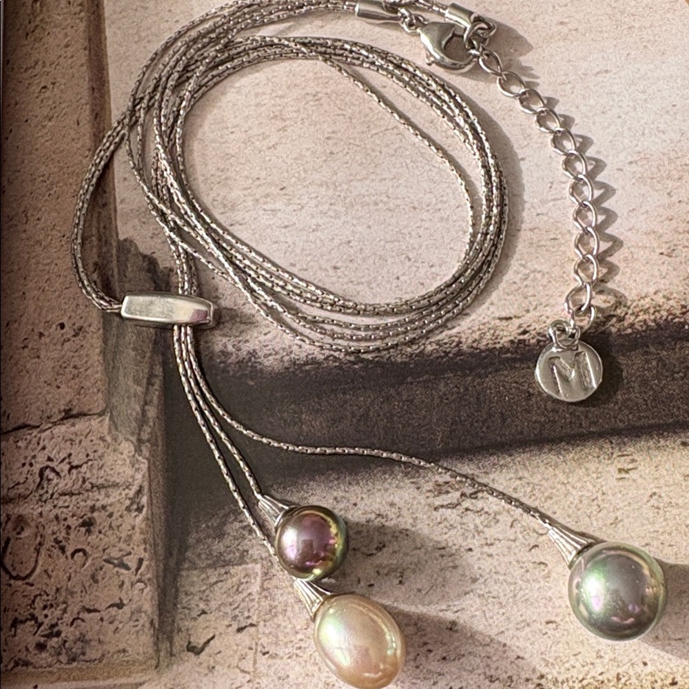 MAYORICA 1980 FAUX MULTI STRAND PEARLS NECKLACE